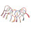 Set de 9 pulseras de la amistad hippies Eease 2