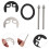 Kit de fixation pour robinet de lavabo avec circlips 6