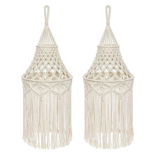 Macrame Lamp Shade Hanging Pendant Cover 2 Pack