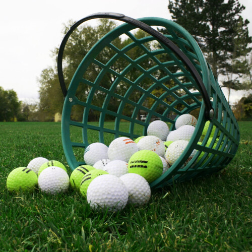 Golfballbehälter mit Griff, 50 Stück 2