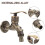 Wall Mount Kitchen Faucet Antique Finish Single Handle 3