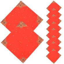 Blank Fu Character Red Xuan Paper 20 pcs