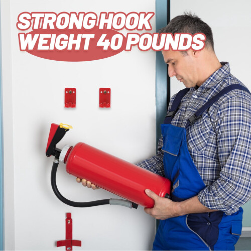 Fire Extinguisher Hook Heavy Duty 4 pcs 1