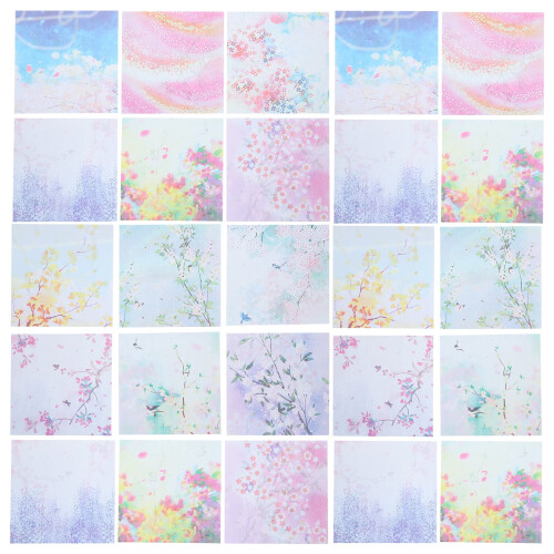 Cherry Flower Origami Paper Sheets 50 pcs