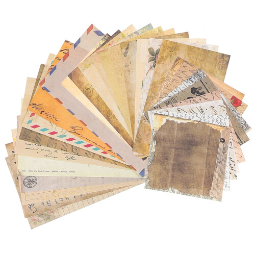 Notebook Decorative Paper Retro Background 60 Sheets