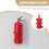 Car Fire Extinguisher Holder Mount Red Nylon 5