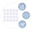 Round Cotton Filter Pad White 3 Packs 150pcs 6