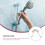 Spring telescopic hose shower handheld PVC bidet 2 pcs 3