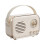 Rádio retrô com Bluetooth, subwoofer e entrada USB (1 unidade) 2