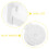 Tissue holder suction cup white 3-pack 2
