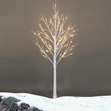 4FT prelit birch tree with 48 warm white LED lights