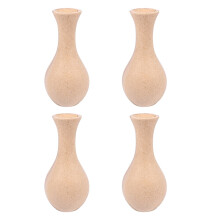 Unfinished Wood Vase Blank DIY Craft Kit 4pcs