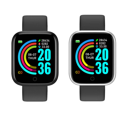 Montre connectée CheAAlet 1,44 pouce, étanche IP67, noire 1