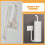 Paper Towel Holder Wall-Mounted Plastic Shelf White 3