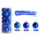 Christmas Balls Blue 6cm Shatterproof Electroplated 24 Pcs 1
