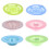 Filtro de pia de silicone para coletar cabelos (6 peças) 2