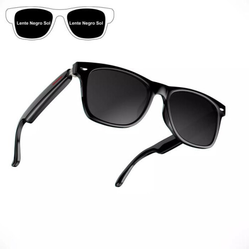 Lunettes intelligentes polarisées avec audio, microphone, haut-parleurs Bluetooth, télécommande d’appel et caméra intégré