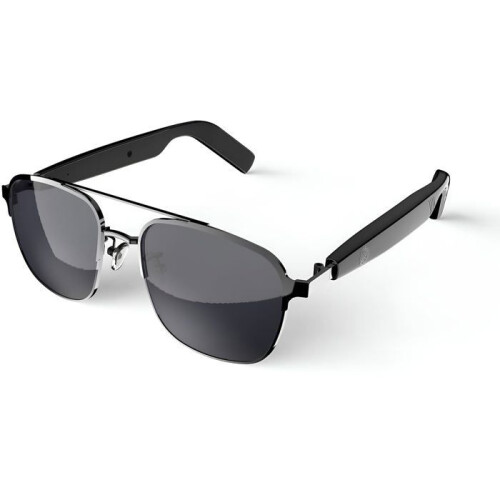 Smart Glasses with Bluetooth, Touchscreen, HD Calls, UV Protection, Ergonomic Design, Black Frame