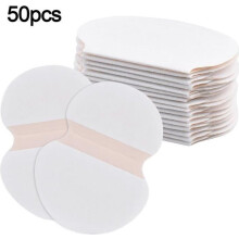 50 unidades de parches antitranspirantes invisibles, almohadillas absorbentes desechables para axilas, protectores contra el sudor para uso diari