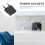 Laderuttak Strømadapter Europaplugg 6 stk 6