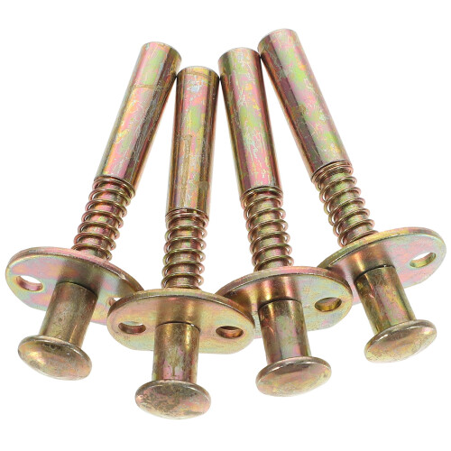 Mini-stempellås i rustfrit stål til tremmeseng (4 stk.) 2