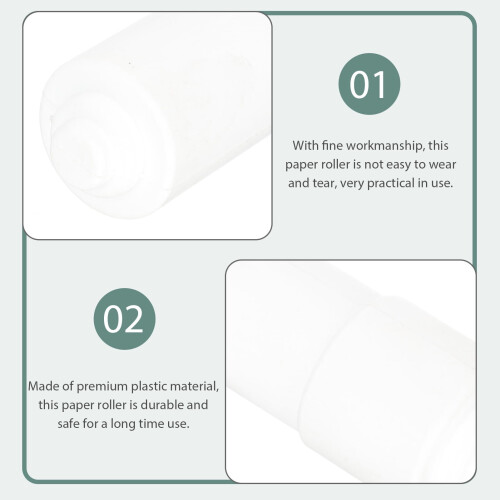 Toilet Paper Roll Holder Rotating Shaft White 1