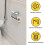 Toilet Paper Roll Holder Rotating Shaft White 6