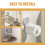 Paper Towel Hanger Wall Mount White 4
