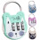 Cat-shaped code lock for luggage and locker 4 pcs 3