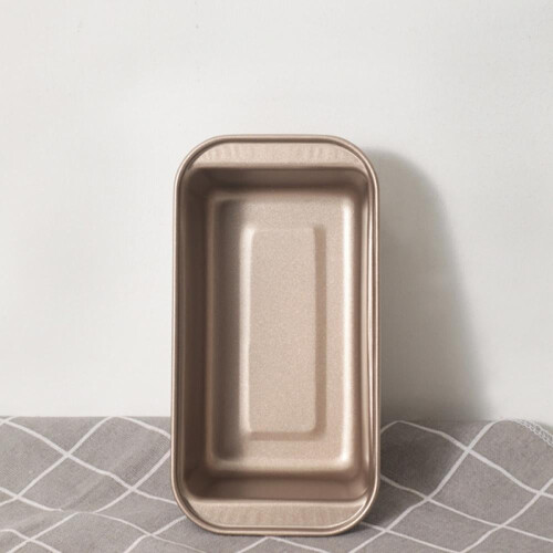 Molde rectangular antiadherente de acero al carbono para pan, 23 x 13 cm. 1
