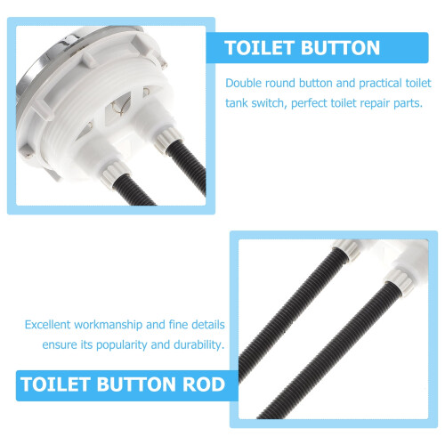 Toilet Tank Button Flusher 2 Pcs 2