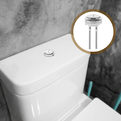 Toilet Lid Button Replacement Kit ABS 2 pcs 1
