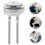 Toilet Lid Button Replacement Kit ABS 2 pcs 3
