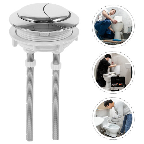 Toilet Lid Button Replacement Kit ABS 2 pcs 2
