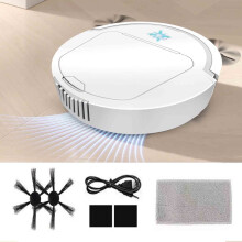 Aspirateur robot RnemiTe-amo, balayage et lavage intelligents, recharge automatique, USB, pour sols durs et tapis à poils moyens