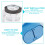 Plastic toilet flush valve white adjustable 5