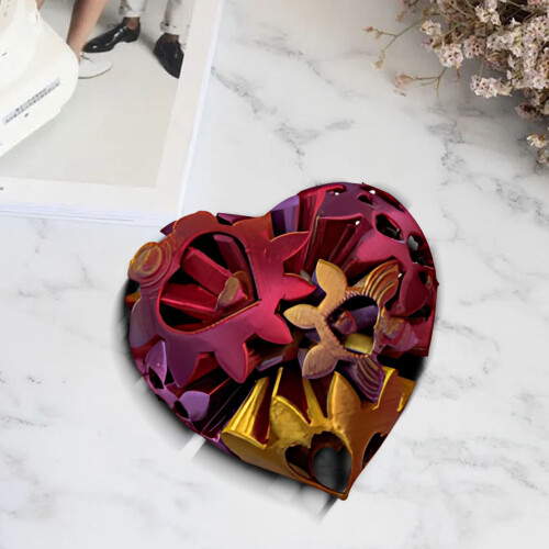 Printable Cut-Out Gear Balls and Hearts