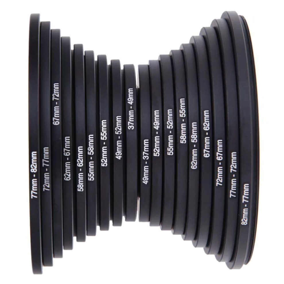 Filter Adapters For Dslr Cameras 37-82Mm 18 Pcs 9314556164316