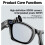 Smart Glasses with 8 MP 2K Camera Wi-Fi Bluetooth IP65 Waterproof AI Assistant Ergonomic Design Black 4