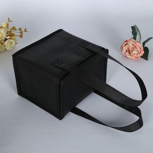 Bolsa térmica para almoço, preta, 28 x 14 x 17 cm 1
