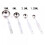 Ensemble de 4 cuillères doseuses en acier inoxydable Prettyui 4