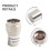 N-type DC-3GHz/6GHz 50Ohm 2W RF-aangepaste belastingadapter 2