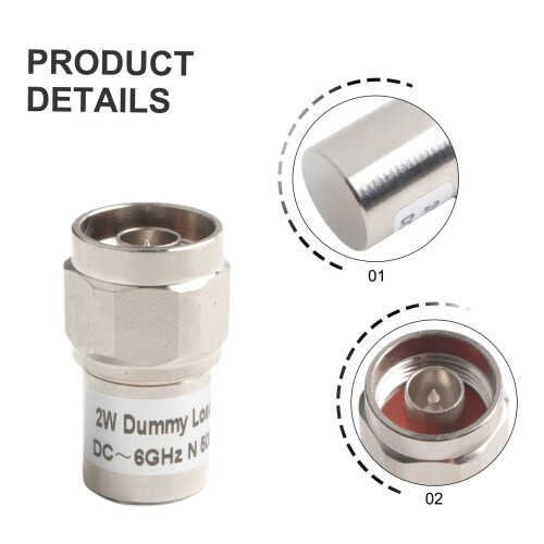 N-type DC-3GHz/6GHz 50Ohm 2W RF-aangepaste belastingadapter 1
