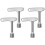 Eease triangle electrical cabinet key 4 pcs 4