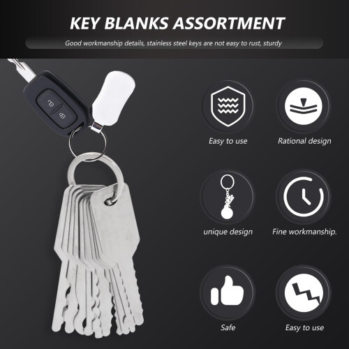 Key Blanks Stainless Steel 10 pcs 1