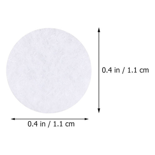 Round Filter Cotton Air Filters Purifying Pads White 3 1