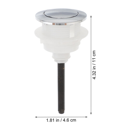 Toilet Tank Flush Button Single Push Replacement 2