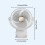 Kayannuo USB-klipsventilator hvid lydløs bordventilator 1 enhed 3