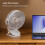 Kayannuo USB-klipsventilator hvid lydløs bordventilator 1 enhed 5