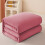 Cooling Blanket Flannel Fleece 1.2x2m Pink 100% Polyester 4